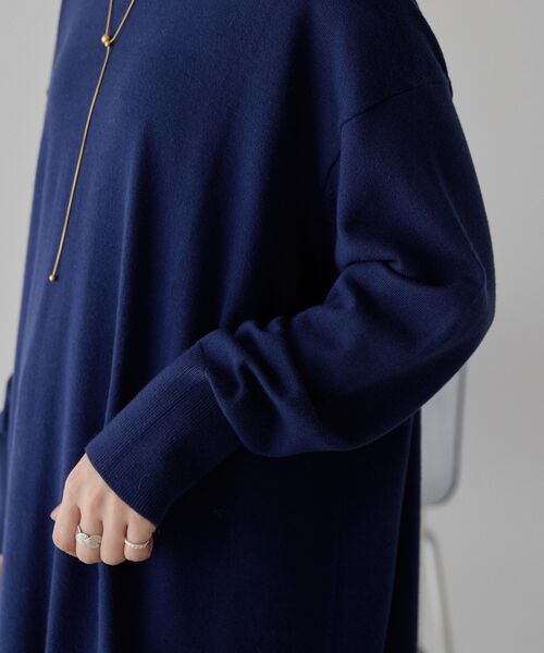 「AMERICAN HOLIC」 長袖ワンピース L ブラック レディース_画像6