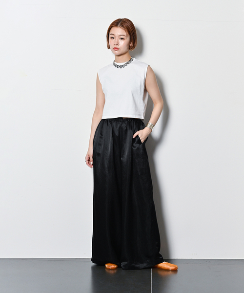 「CITYSHOP」 イージーパンツ 38 ブラウン レディース_画像5