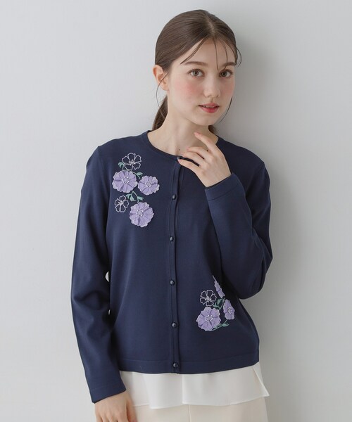 SunaUna（スーナウーナ） カーディガン 「SS〜Lサイズ展開／フラワー
