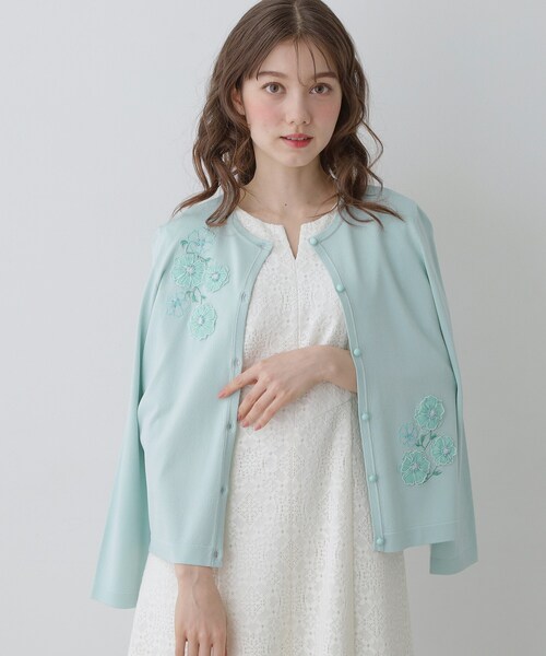 SunaUna（スーナウーナ） カーディガン 「SS〜Lサイズ展開／フラワー