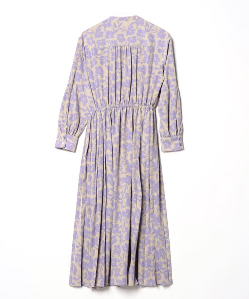 「SHIPS」 長袖ワンピース MEDIUM ラベンダー レディースの画像
