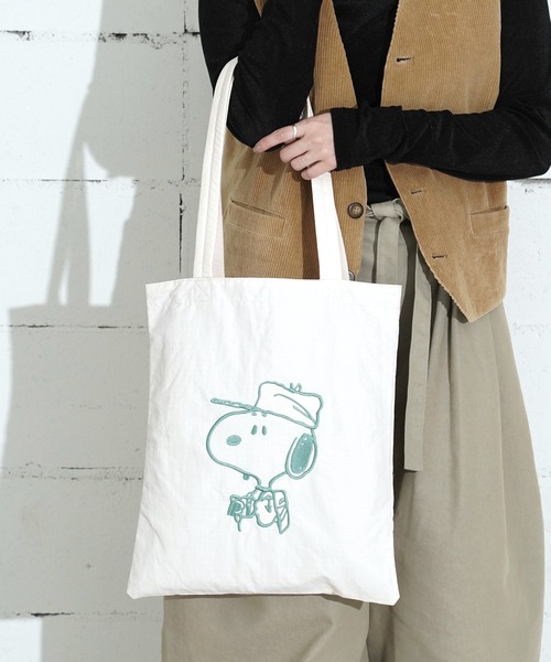 PEANUTS トートバッグ 09”「PEANUTS」リバーシブル 1ポケット ナイロン