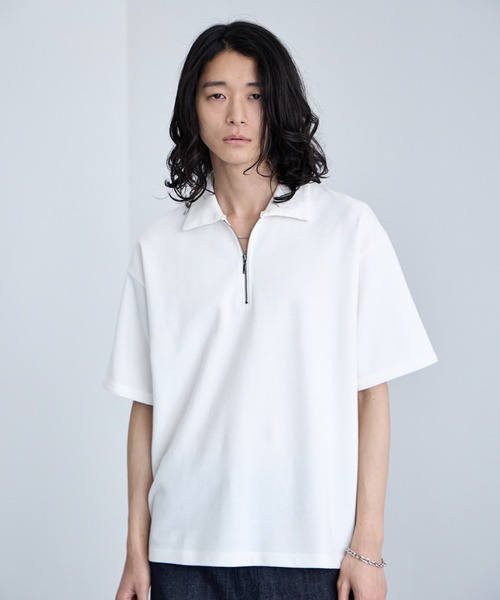 RAGEBLUE（レイジブルー） tシャツ Pigment Half Zip T-Shirt