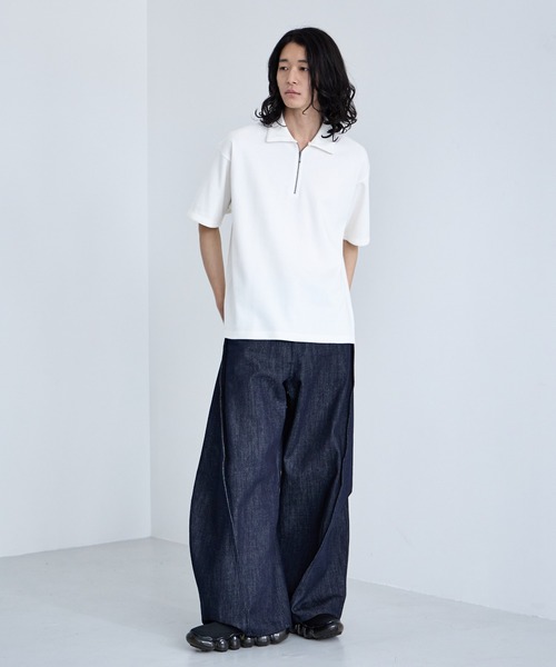 専用ページ　ブルー　ジップ RAGEBLUE（レイジブルー） tシャツ Pigment Half Zip T-Shirt