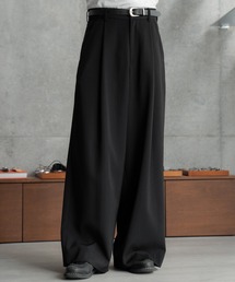 SINSS ワイドパンツ スラックス One tuck wide straight slacks