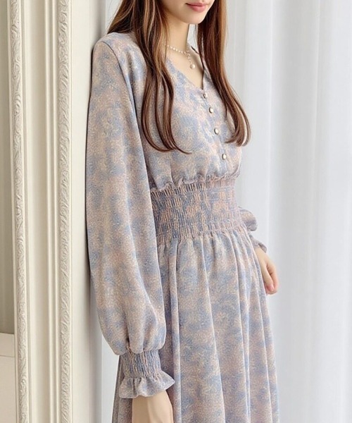 「cammie」 長袖ワンピース L ピンク レディース_画像4