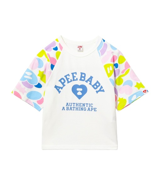 A BATHING APE（アベイシングエイプ） tシャツ CAMO SLEEVES RAGLAN