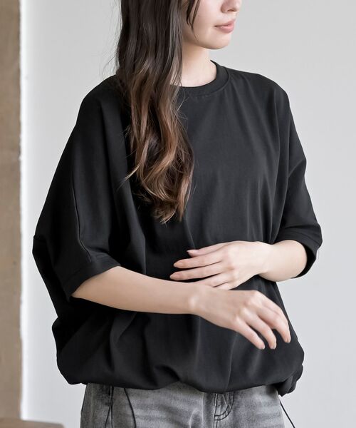 r・p・s（アールピーエス） tシャツ 裾ドロストドルマンT レディース