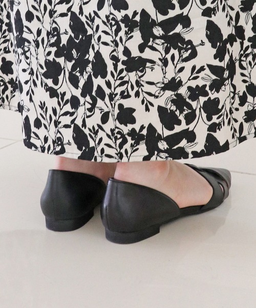 「MODE KAORI」 フラットサンダル 23cm グレイッシュベージュ レディース_画像4