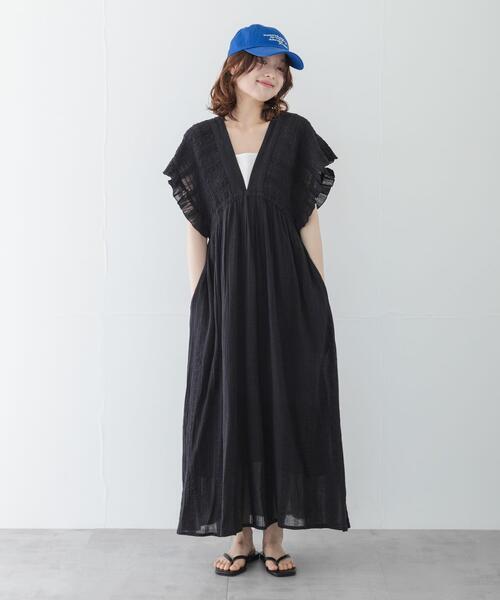 URBAN RESEARCH Sonny Label ワンピース 楊柳ドビーシャーリング