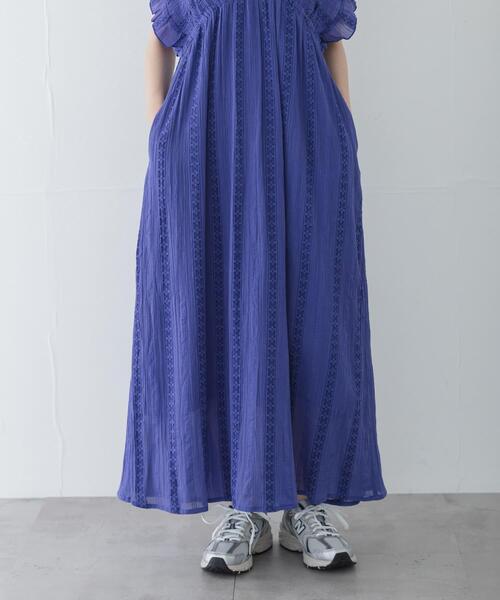 URBAN RESEARCH Sonny Label ワンピース 楊柳ドビーシャーリング