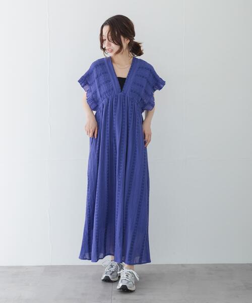 URBAN RESEARCH Sonny Label ワンピース 楊柳ドビーシャーリング