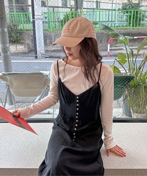 「PILIT」 キャミソールワンピース MEDIUM ブラック レディース_画像5