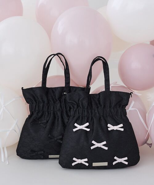 Maison de FLEUR（メゾンドフルール） トートバッグ リボンマニア2Way