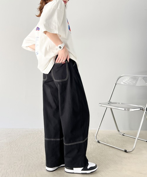 「Java」 パンツ MEDIUM ベージュ レディース_画像4