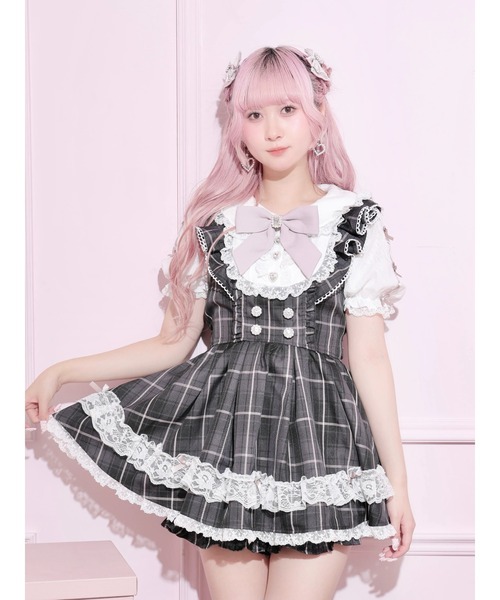 NOEMIE（ノエミー） ワンピース 半袖 メニーリボンラッフルフリル