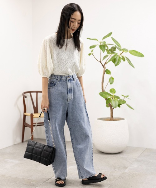「LEPSIM」 デニムパンツ LARGE ブルー系その他 レディース_画像2