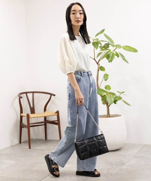 「LEPSIM」 デニムパンツ LARGE ブルー系その他 レディース_画像4