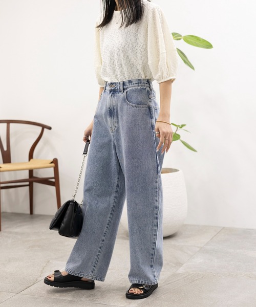 「LEPSIM」 デニムパンツ LARGE ブルー系その他 レディース_画像5
