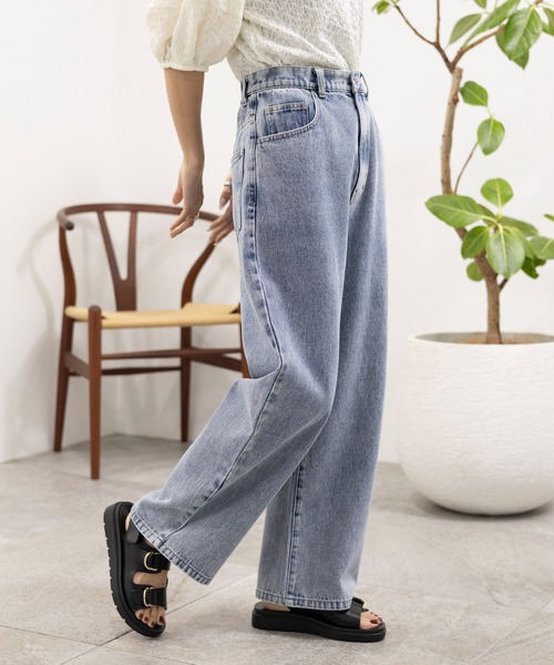 「LEPSIM」 デニムパンツ LARGE ブルー系その他 レディース_画像6