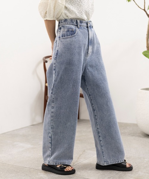 「LEPSIM」 デニムパンツ LARGE ブルー系その他 レディース_画像7