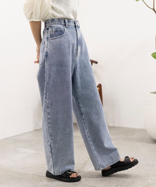 「LEPSIM」 デニムパンツ LARGE ブルー系その他 レディース_画像8