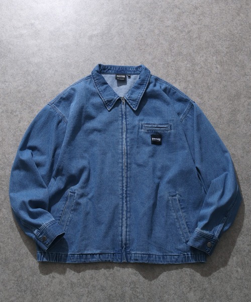 「THRASHER」 デニムジャケット M ブルー メンズ_画像2
