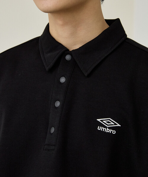 ポロシャツ UMBRO × PUBLUX/アンブロ 「セットアップ対応」別注 ダンボール ハーフ ボタン スウェット プルオーバー　限定展開 メンズ レディース | umbro | 15
