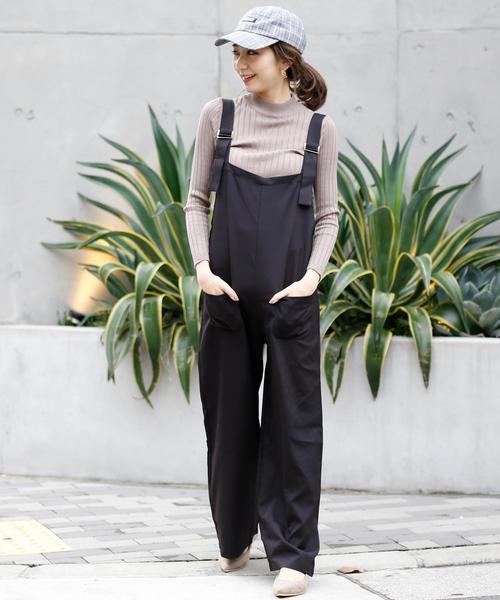 BLACK BY MOUSSY サロペット オーバーオール tuck all in one
