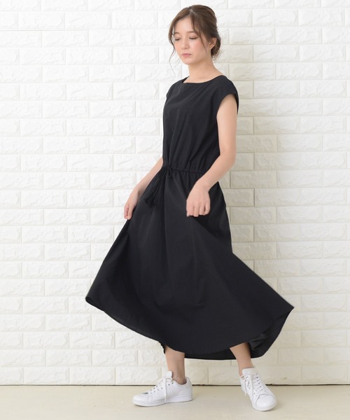 Lace Ladies ワンピース ノースリーブゆったりナチュラルロング