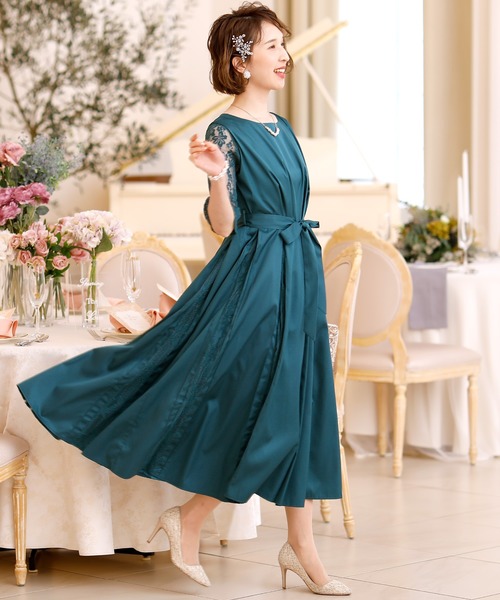 g【美品】ジェイバイブルー ドレス ワンピース 結婚式 オケージョン 長袖 楽天市場】【オケージョンドレス】 パーティードレス 長袖 結婚