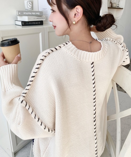 ともちゃん キュプラストレッチ スタンドカラーニットプルオーバー クラフトスタンダードブティック CRAFT STANDARD BOUTIQUE
