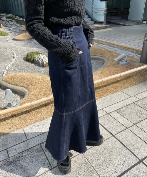 FREE'S MART（フリーズマート） マルチサイズ デニムスカート パネル