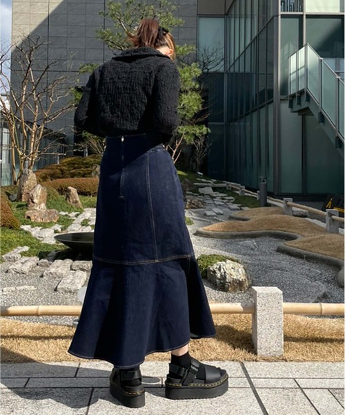 FREE'S MART（フリーズマート） マルチサイズ デニムスカート パネル