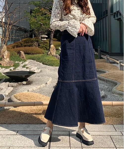 FREE'S MART（フリーズマート） マルチサイズ デニムスカート パネル