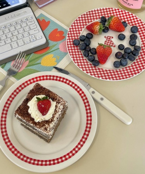 食器 ギンガムチェックレトロプレート : ZOZOTOWN Yahoo!店 - 通販