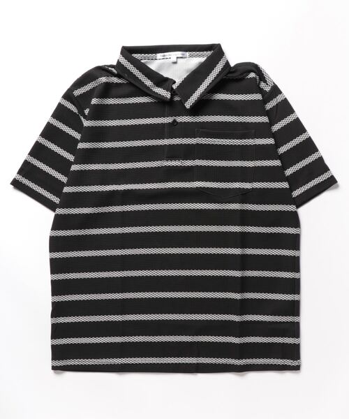 PLEATS PLEASE ボーダーポロシャツ セール】ボーダーポロシャツ（Tシャツ/カットソー）｜DOUBLE
