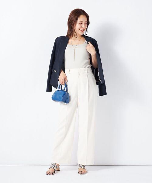 NOLLEY'S Sophi（ノーリーズソフィー） パンツ ウォッシャブルツイル