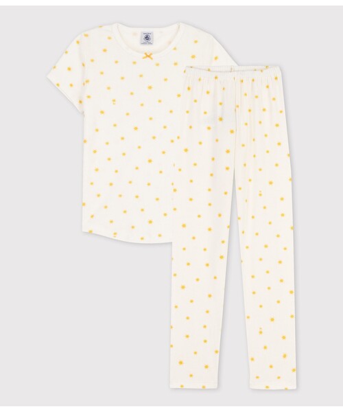 プチバトー　プリント半袖パジャマ　Mサイズ PETIT BATEAU（プチバトー） パジャマ プリント半袖パジャマ キッズ