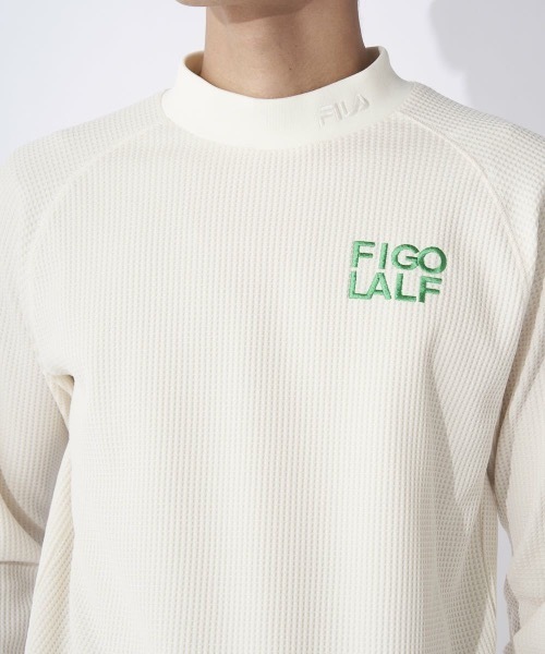 FILA GOLF タイポプリントモックネック長袖シャツ ff4 FILA GOLF タイポプリントモックネック長袖シャツ ff4