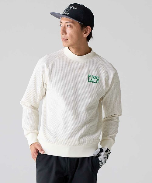 FILA GOLF タイポプリントモックネック長袖シャツ ff4 FILA GOLF 大きいサイズ キングサイズ ビッグサイズ メンズ