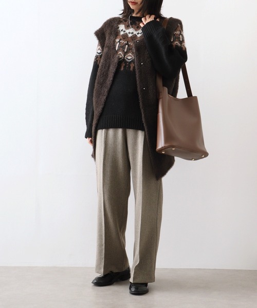 ニット セーター EGLANTINE ノルディックプルオーバー レディース EGLANTINE ニット セーター ノルディックプルオーバー