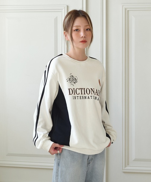 UNE MANSION トレーナー スウェット ディクショナリープリント