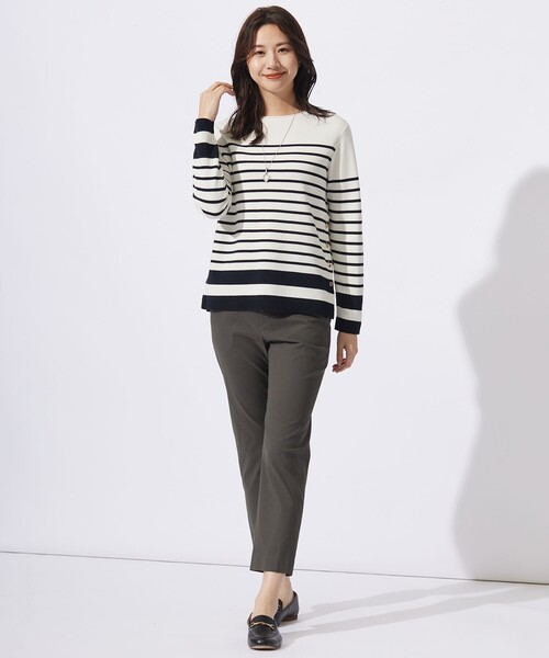 ニット セーター 「洗える」COTTON ACETATE クルーネック ニット レディース_13