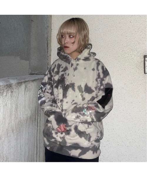 BAL バル TIE DYE タイダイ パーカー original bal LOGO TIE DYE HOODIE by YUKIDYE BLACK 通販商品ページ octavia