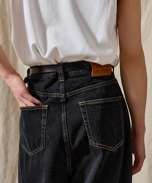WETTEMPT ワイドパンツ ジーンズ OVER DYED WIDE DENIM PANTS
