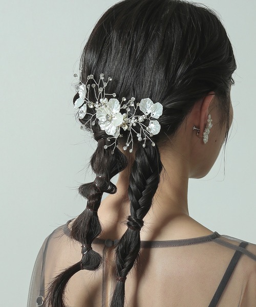 Kana ヘアクリップ ピュアブロッサム ビジュー ヘアクリップ ヘッド