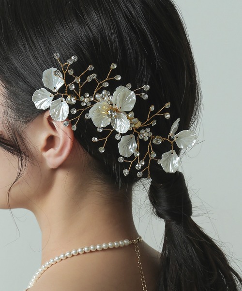 Kana ヘアクリップ ピュアブロッサム ビジュー ヘアクリップ ヘッド