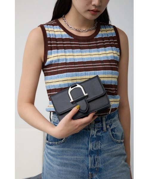 AZUL BY MOUSSY ショルダーバッグ バッグ フェイクレザーメタルパーツ  