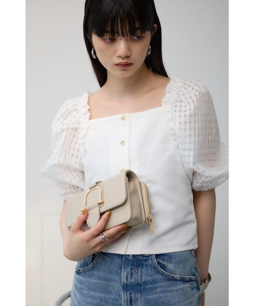 AZUL BY MOUSSY ショルダーバッグ バッグ フェイクレザーメタルパーツ  